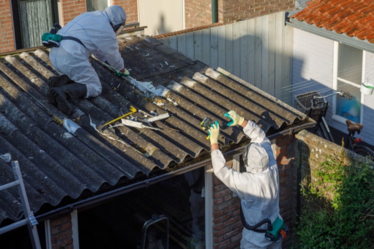 Asbestos removal job in Waterloo