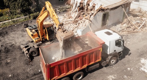 Demolition Process truck